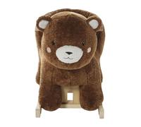 VERTBAUDET Jouet Bébé Animal Ours à Bascule Peluche Bois FSC marron TU