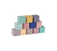 VERTBAUDET Jouet Bébé Lot de 12 Cubes Souples Éveil Sensoriel Multicolore TU