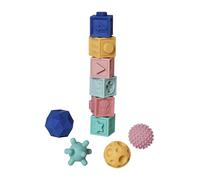 VERTBAUDET Jouet Bébé Set Sensoriel de 6 Cubes et 4 Balles Multicolore TU