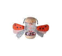 VERTBAUDET Jouet Sensoriel Bébé Hochet Coccinelle Bois FSC Rouge TU
