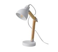 VERTBAUDET Lampe à poser articulée en bois et métal blanc TU
