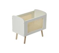 VERTBAUDET Lit Poupon en Bois et cannage ADÈLE Blanc TU