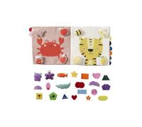 VERTBAUDET Livre Formes et Couleurs Tissu Jouet bébé Blanc TU | éducatif, jeu, enfant, motricité fine, apprentissage, réflexion, association