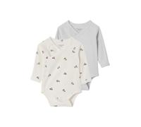 VERTBAUDET Lot 2 bodies bébé manches longues en coton bio bleu ciel 12M(74CM)