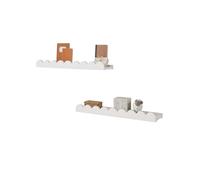 VERTBAUDET Lot 2 étagères réversibles FESTON Blanc TU