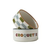 VERTBAUDET Lot 2 Gamelles Ceramique Céramique Blanc imprimé TU