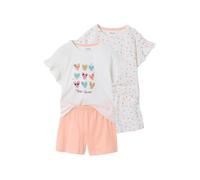 VERTBAUDET Lot 2 Pyjashort cœurs écru 10A