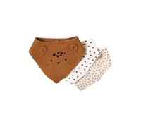 VERTBAUDET Lot 3 bavoirs bandanas en gaze de coton/éponge Lovely Leo TU
