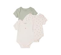 VERTBAUDET Lot 3 bodies manches courtes en pointelle vert sauge 36M(97CM)