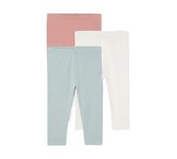 VERTBAUDET Lot 3 Leggings Unis bébé Bleu grisé 18M(81CM)