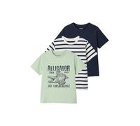 VERTBAUDET Lot 3 T-Shirt Manches Courtes Vert Amande 14A