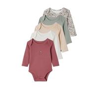 VERTBAUDET Lot 5 bodies manches longues bébé emmanchures américainesvert sauge3M(60CM)