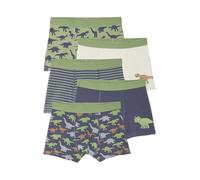 VERTBAUDET Lot 5 Boxers Garçon Dinosaures Rayures Bleu Ardoise 6A