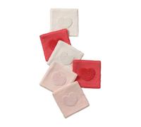 VERTBAUDET Lot 6 lingettes éponge Mon coeur TU