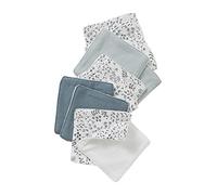 VERTBAUDET Lot de 10 Lingettes Lavables et Réutilisables imprimé végétal/bleu/vert TU