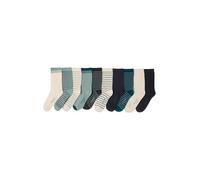 VERTBAUDET Lot de 10 paires de chaussettes garçon Basics vert émeraude 35/38