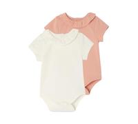 VERTBAUDET Lot de 2 bodies bébé col fantaisie manches courtes corail 36M(97CM)