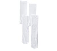 VERTBAUDET Lot de 2 collants fantaisie fille blanc/motif 31/34