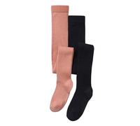 VERTBAUDET Lot de 2 paires de collants en maille côtelée fille bleu nuit 23/26