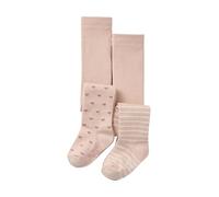VERTBAUDET Lot de 2 paires de collants fantaisie bébé fille rose pâle 23/26
