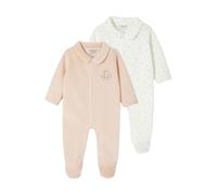 VERTBAUDET Lot de 2 Pyjamas Bébé Naissance en Velours Rose 24M(86CM)