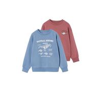 VERTBAUDET Lot de 2 Sweats Garçon Col Rond Manches Longues Terracotta 8A
