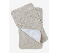 VERTBAUDET Lot de 2 tapis pour matelas gris taupe TU