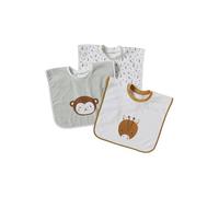 VERTBAUDET Lot de 3 Bavoirs Bébé Absorbants en Eponge écru TU