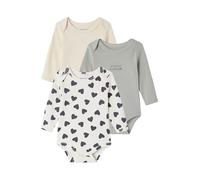 VERTBAUDET Lot de 3 Bodies Naissance avec Ouverture vert sauge 3M(60CM)