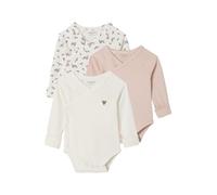 VERTBAUDET Lot de 3 bodies naissance évolutifs rose 3M(60CM)