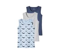 Lot de 3 débardeurs garçon baleines bleu ciel 12A
