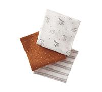 VERTBAUDET Lot de 3 Langes en Gaze de Coton Bio* Petit Nomade