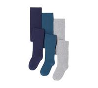 VERTBAUDET Lot de 3 paires de collants fille marine 23/26