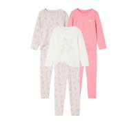 VERTBAUDET Lot de 3 Pyjamas Fille Licornes Coton écru 3A