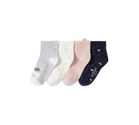 VERTBAUDET Lot de 4 paires de chaussettes chat et coeurs fille rose 31/34