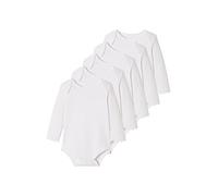 VERTBAUDET Lot de 5 Bodies Bébé Manches Longues Ouverture US lot blanc 36M(97CM)