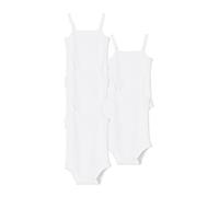 VERTBAUDET Lot de 5 bodies fines bretelles bébé en interlock BASICS lot blanc 12M(74CM)