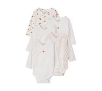 VERTBAUDET Lot de 5 Bodies Naissance Fille Manches Longues