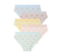 VERTBAUDET Lot de 5 Culottes Animaux Fille Coton Bio Bleu Azur 14A