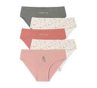 VERTBAUDET Lot de 5 Culottes Assorties Fille Fleurs Rose 4A