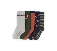 VERTBAUDET Lot de 5 paires de chaussettes « renard » garçon Assorties 19/22