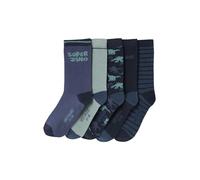 VERTBAUDET Lot de 5 Paires Chaussettes Garçon Super Dino Assorties 27/30