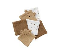 VERTBAUDET Lot de 6 Lingettes Lavables Eponge en Coton caramel TU