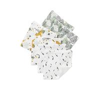VERTBAUDET Lot de 6 Lingettes Lavables et Réutilisables imprimé tigres TU