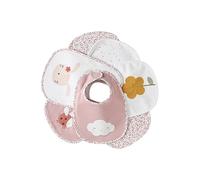 VERTBAUDET Lot de 7 Bavoirs Naissance à Scratch rose pâle TU