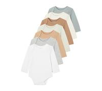 VERTBAUDET Lot de 7 Bodies Manches Longues Ouverture US Bébé multicolore 12M(74CM)