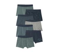 VERTBAUDET Lot de 7 Boxers Garçon Rayés et Imprimés Ours Vert 12A