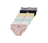 VERTBAUDET Lot de 7 Culottes Fille Coton Maille Rayures Lot Ivoire rayé 6A