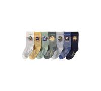 VERTBAUDET Lot de 7 paires de chaussettes semainier garçon monstres vert 19/22