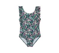 VERTBAUDET Maillot de Bain 1 Pièce Imprimé Tropical Fille Vert Sapin 4A